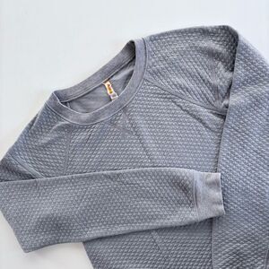 Lucy Light Gray Quilted Top